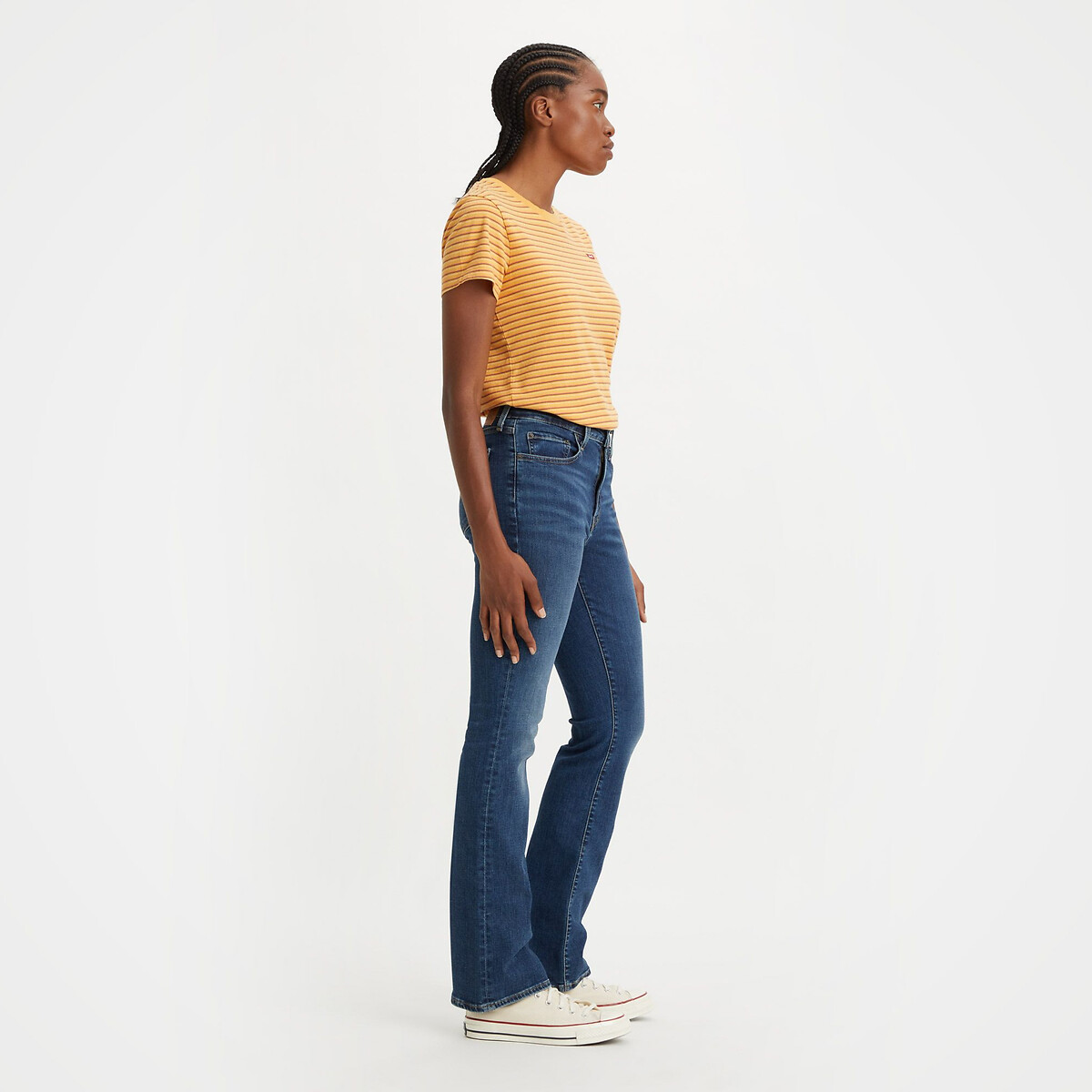 Jeans 725 Bootcut vita alta blue wave dark, LEVI'S