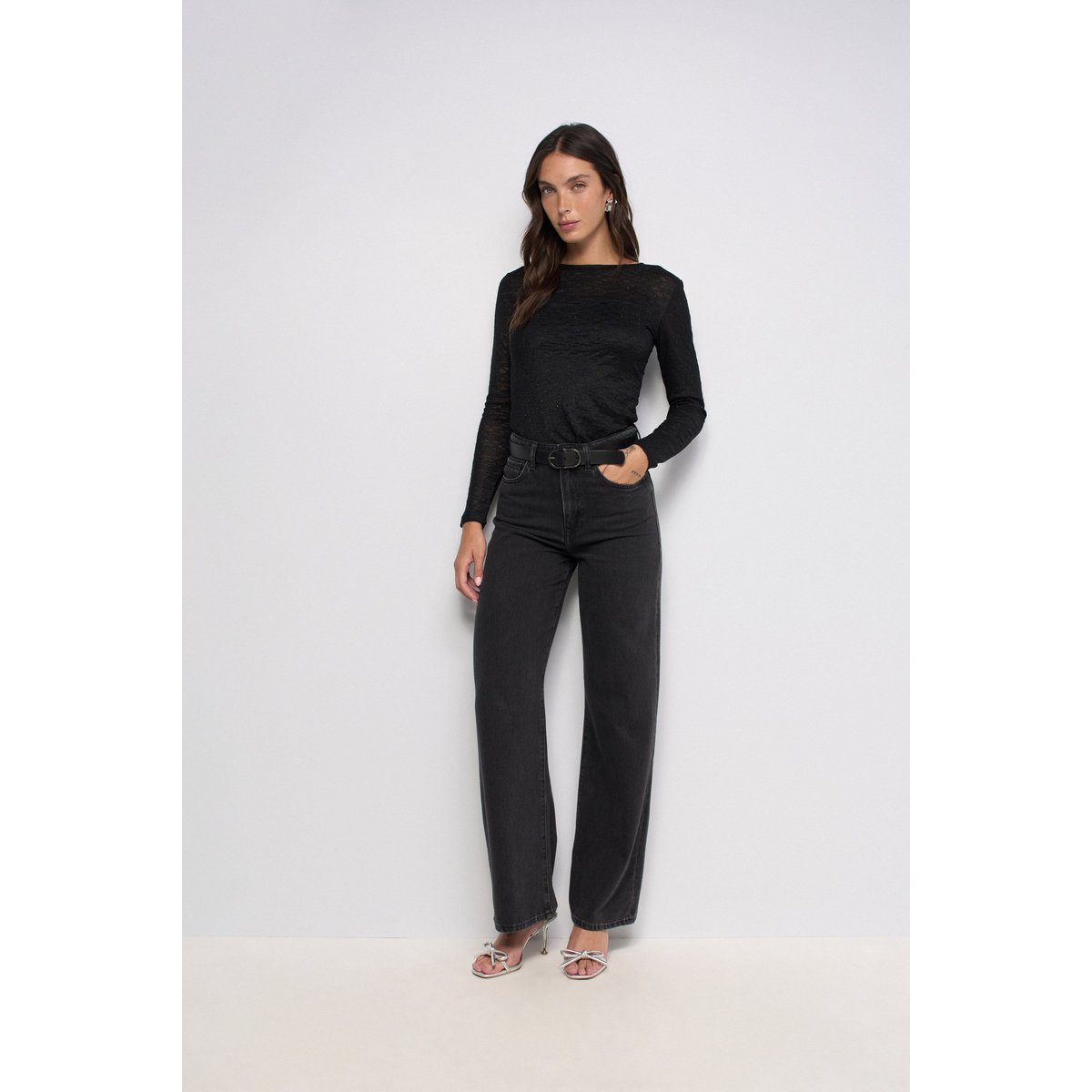 PULL À STRASS noir, SALSA JEANS