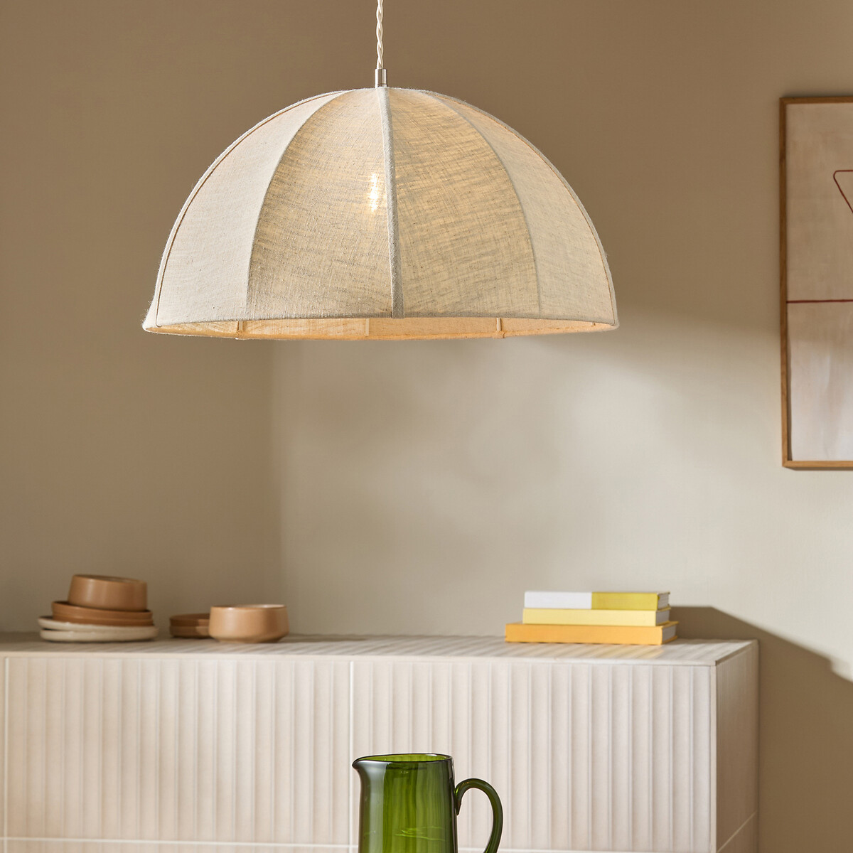 MADE.COM Benny Easyfit Pendant Light Shade cream, MADE