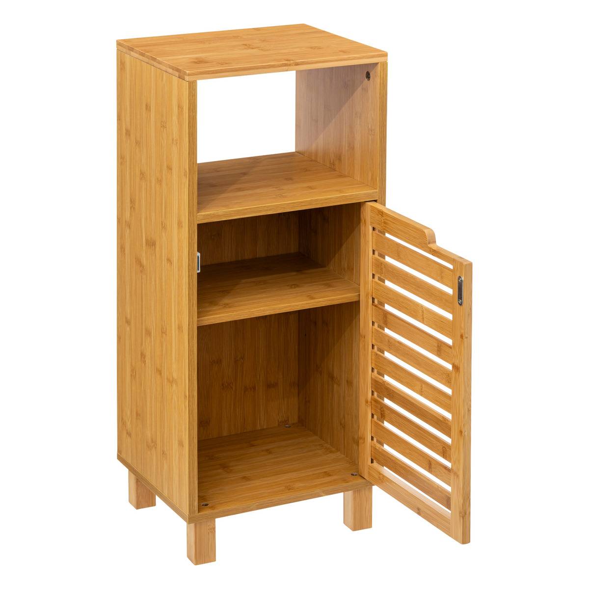 Meuble colonne 1 porte SICELA marron, 5FIVE SIMPLY SMART