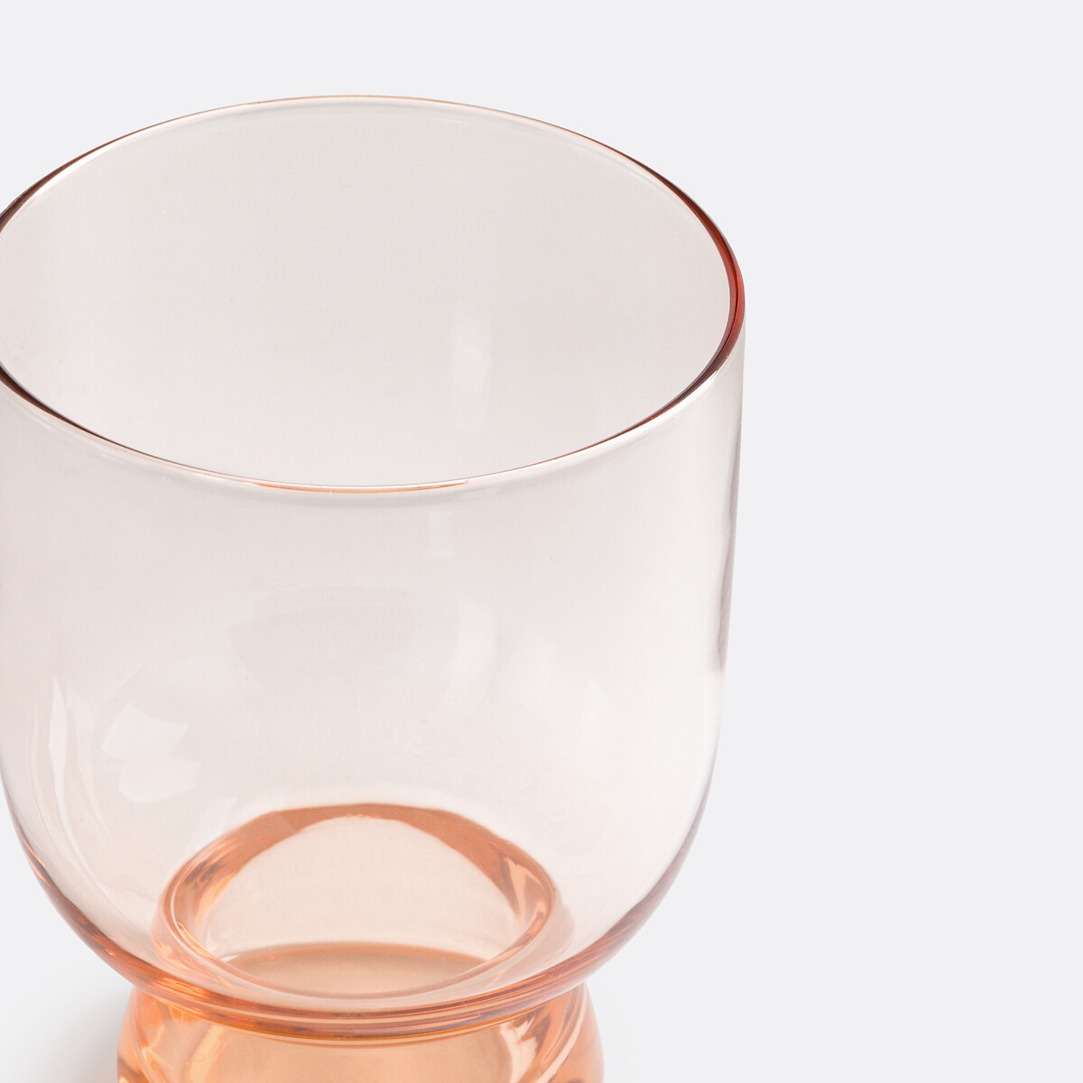 Lot de 4 verres à eau colorés, Helly pêche clair, LA REDOUTE INTERIEURS