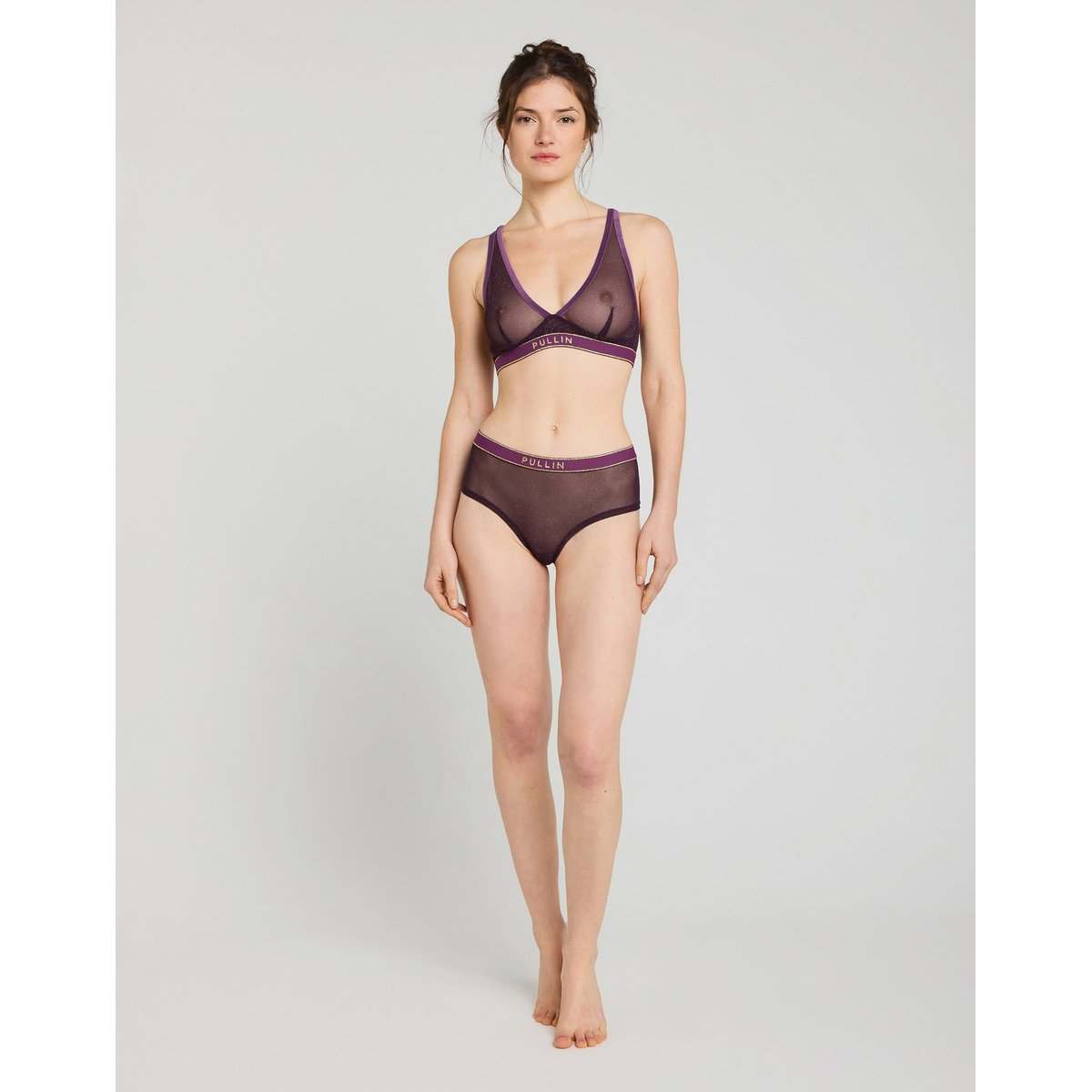TRIANGLE PLUM mauve, PULLIN
