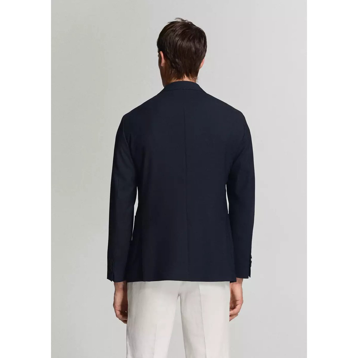 Veste costume slim-fit poches bleu marine, MANGO MAN