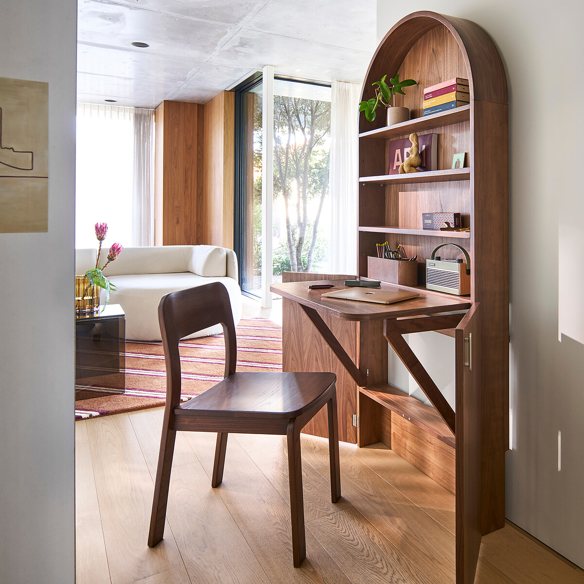 Regalschreibtisch Marcela nussbaum furniert, LA REDOUTE INTERIEURS