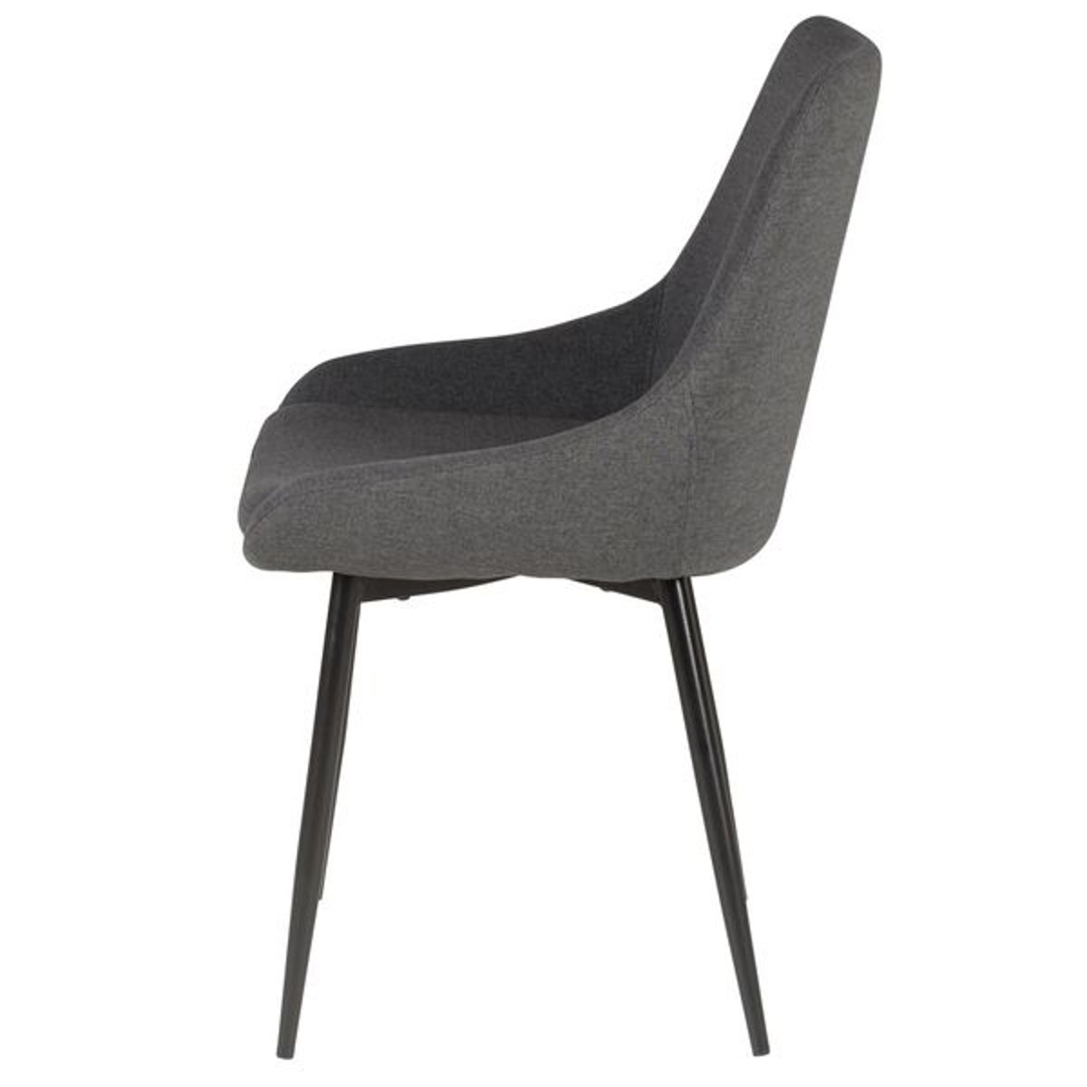 Chaise en tissu jaune gris foncé, ZAGO
