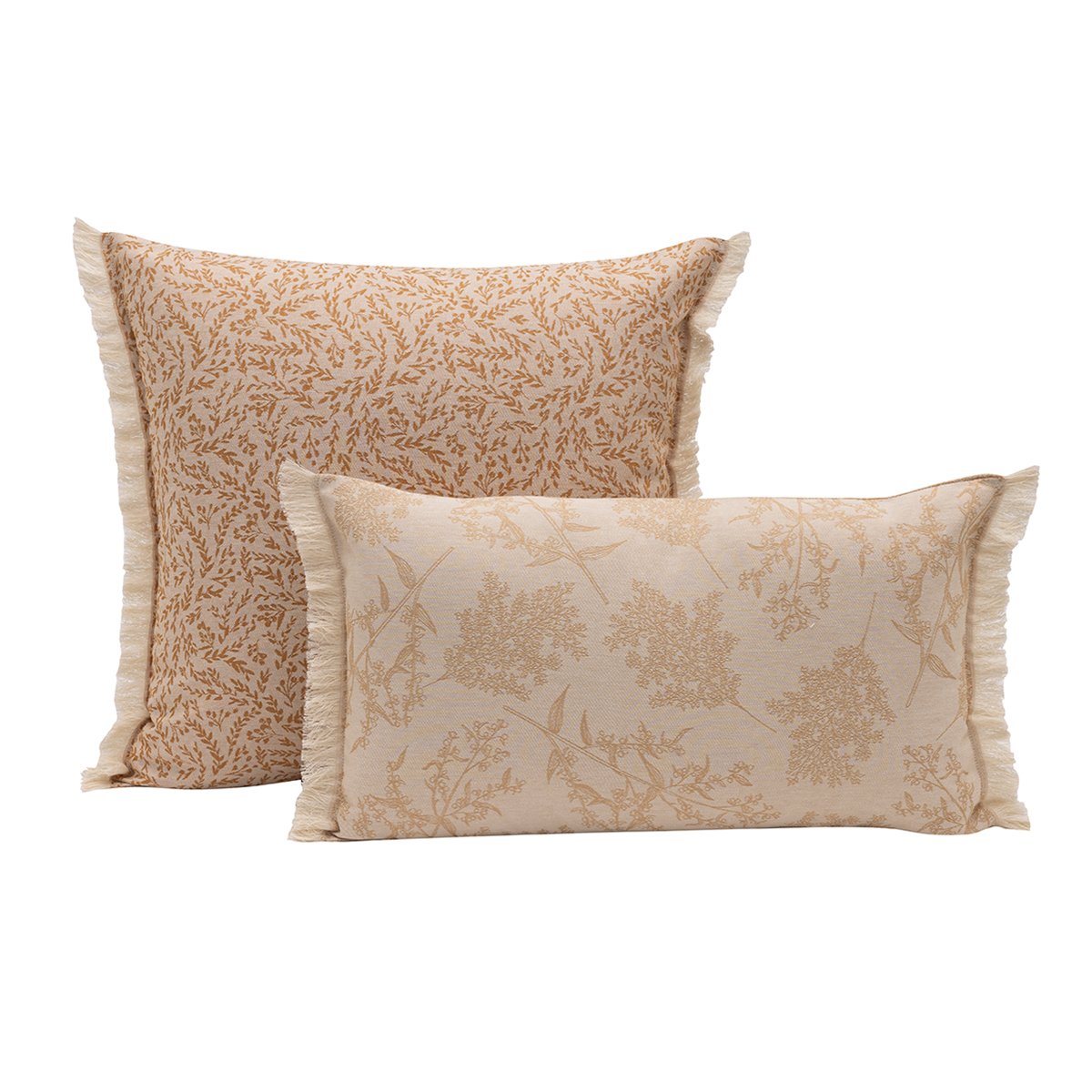 Housse de coussin en Coton, CHAMPÊTRE brindilles, LE JACQUARD FRANCAIS