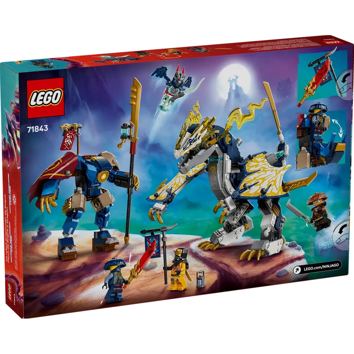 LEGO NINJAGO - Robot Dragonnier de Rogue - 71843 : Aventure Épique pour Enfants multicolore, LEGO