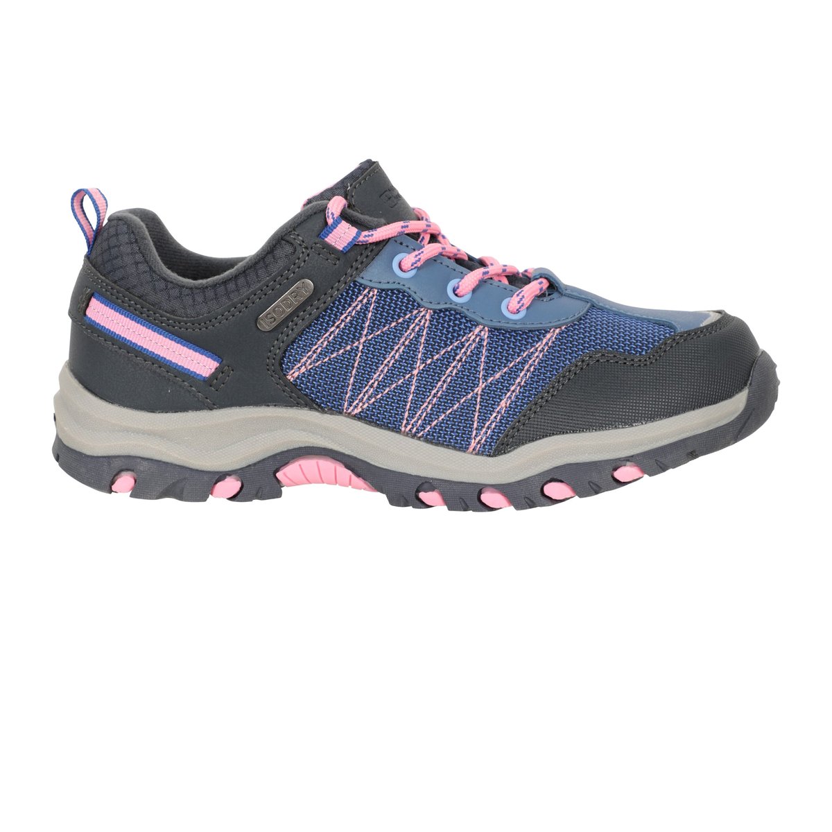 Chaussures de marche imperméables en daim STAMPEDE lilas, MOUNTAIN WAREHOUSE