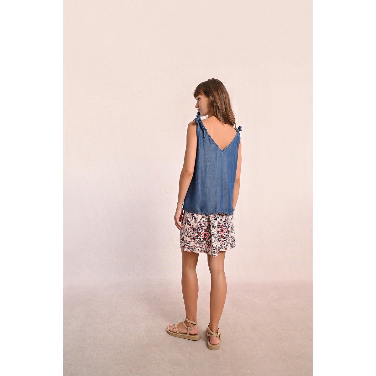 Canotta denim denim blu , MOLLY BRACKEN