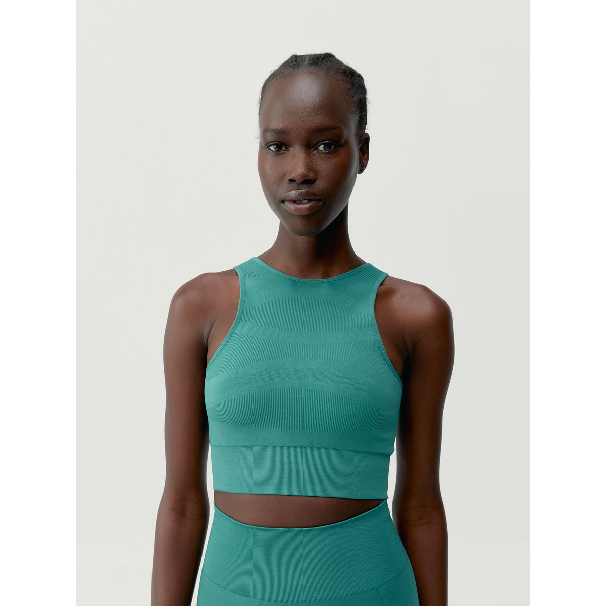 Brassière de Sport Seamless Fixation Haute ALANA vert bleuâtre, BORN
