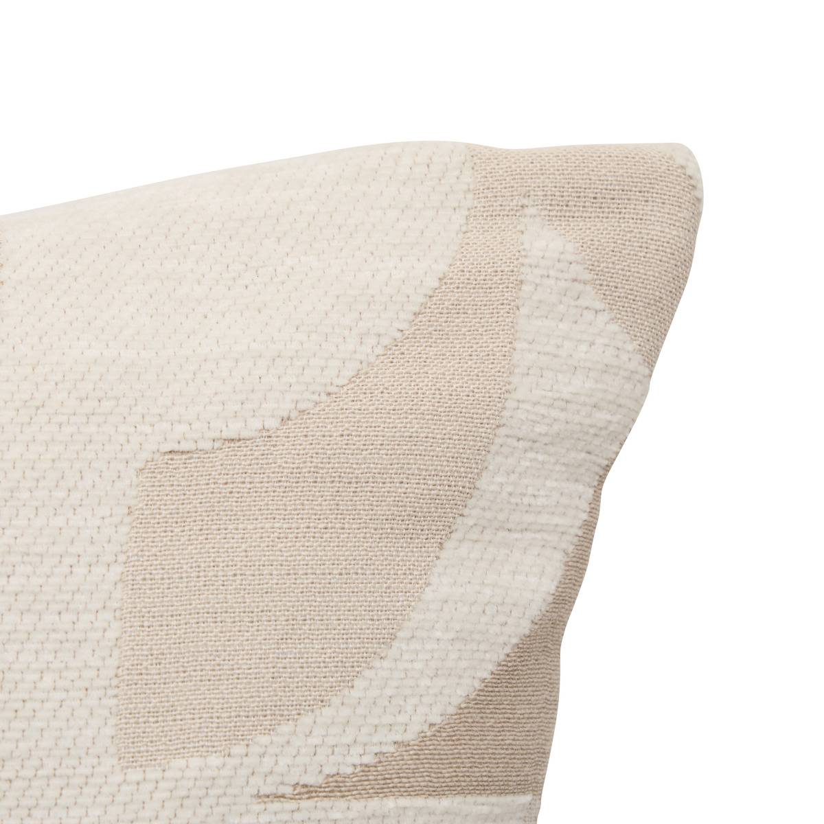 Coussin carré MARLIA beige lin, ATMOSPHERA