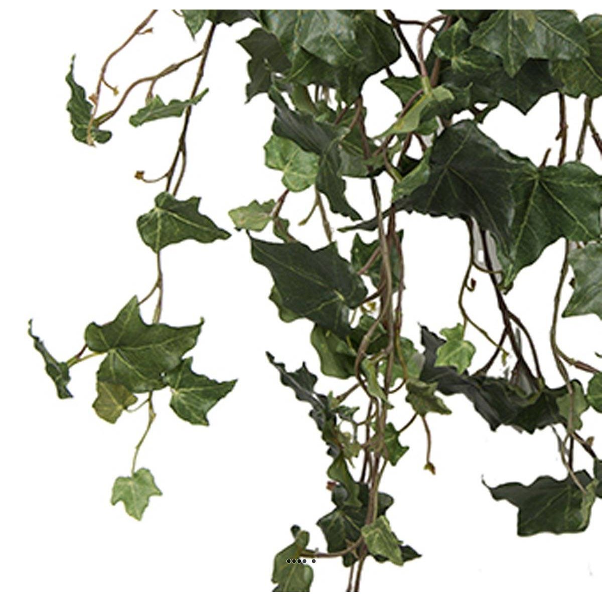 Chute de lierre artificiel en pot, L 75 c vert, ARTIFICIELLES