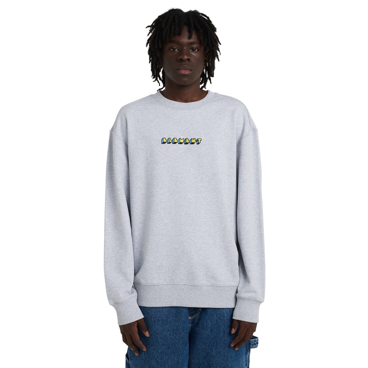 Sweat WORLD PEACE gris mid grey heather, ELEMENT