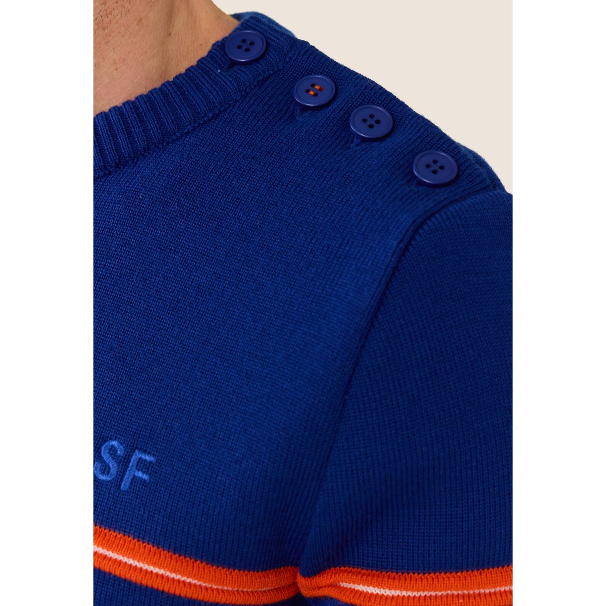 Pull Homme Francois bleu, LE SLIP FRANCAIS