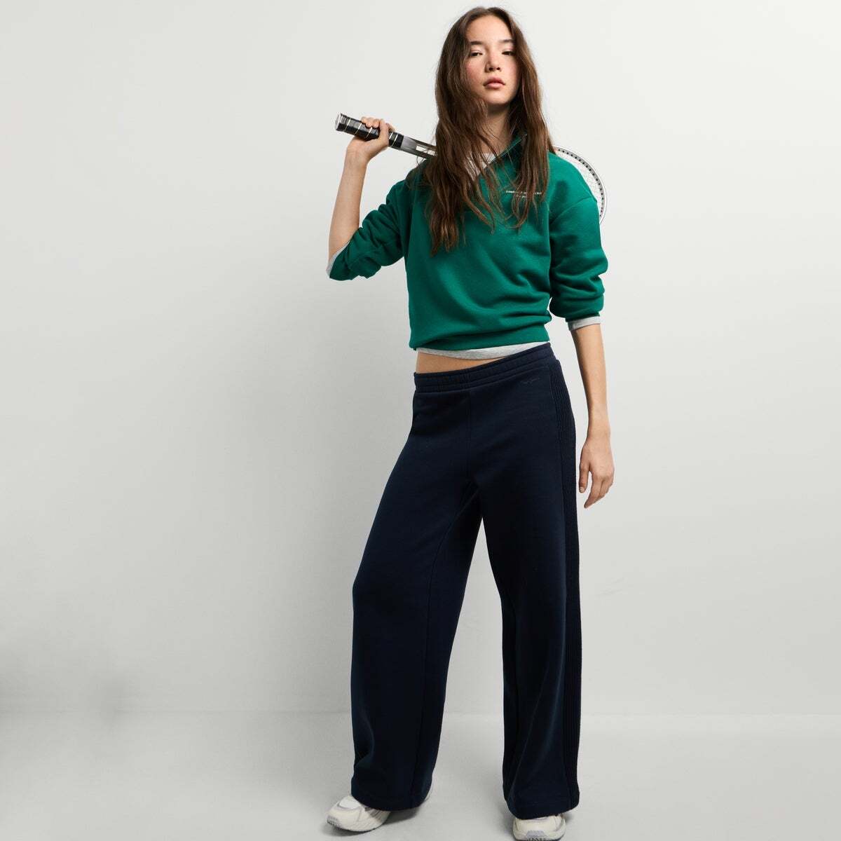 Pantalon En Maille Coupe Large bleu dulwich, PEPE JEANS