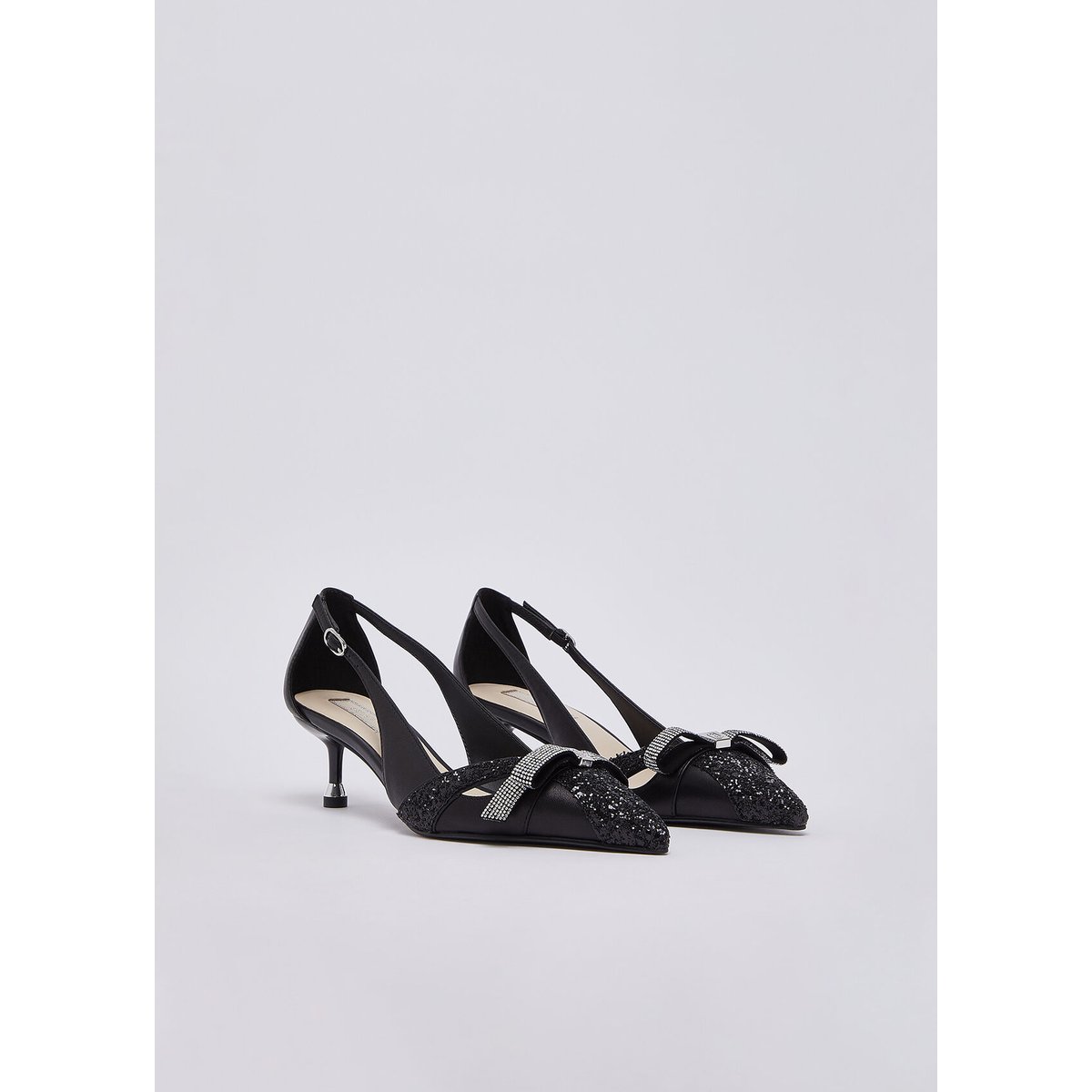 Escarpins pailletés avec découpes noir, LIU JO