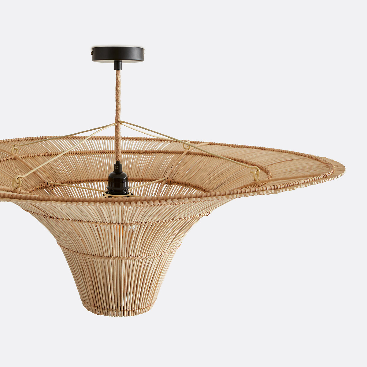 Suspension/plafonnier en rotin Ø80 cm, Junita naturel, LA REDOUTE INTERIEURS