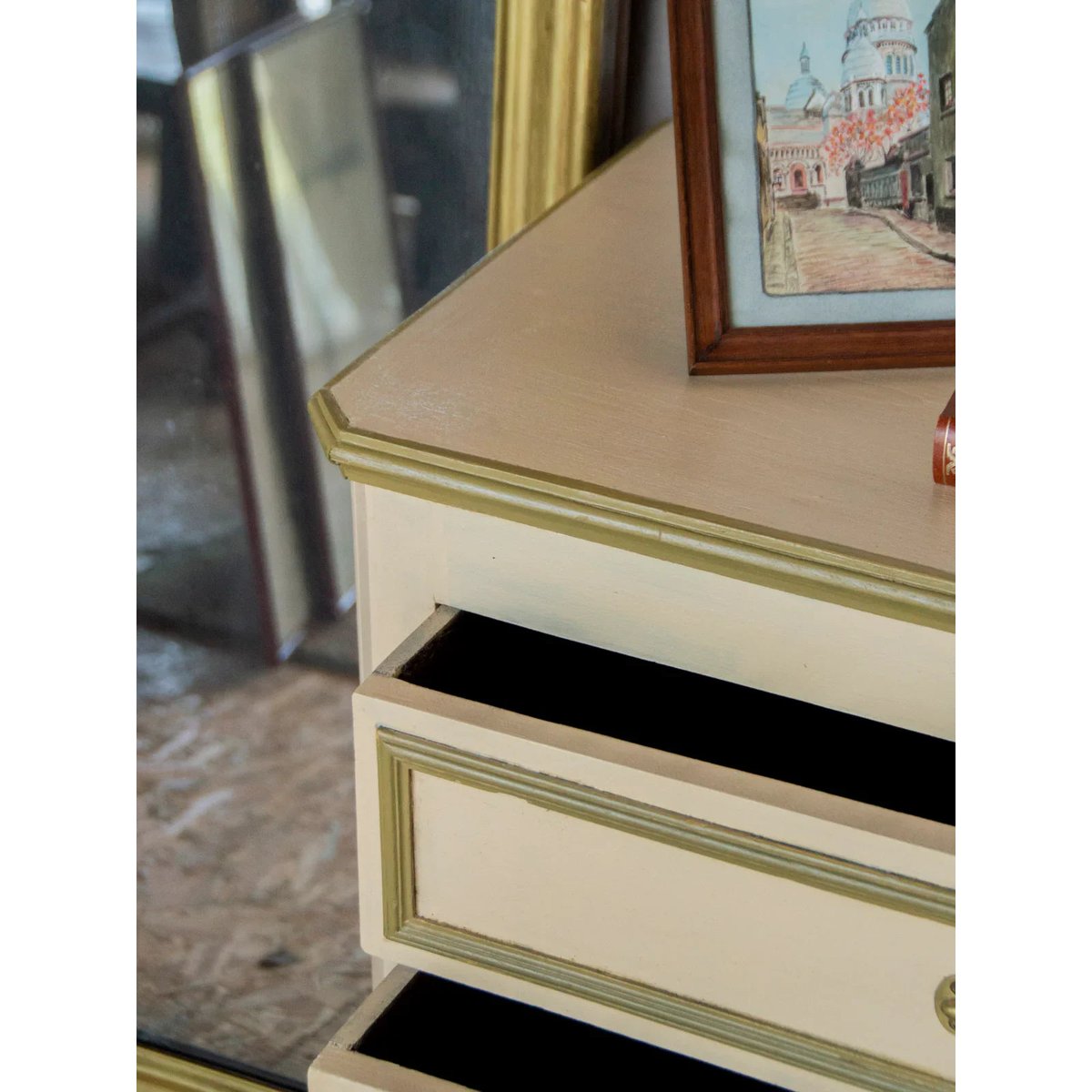 Commode en bois Garance N°533 - Bon état crème, DEBONGOUT