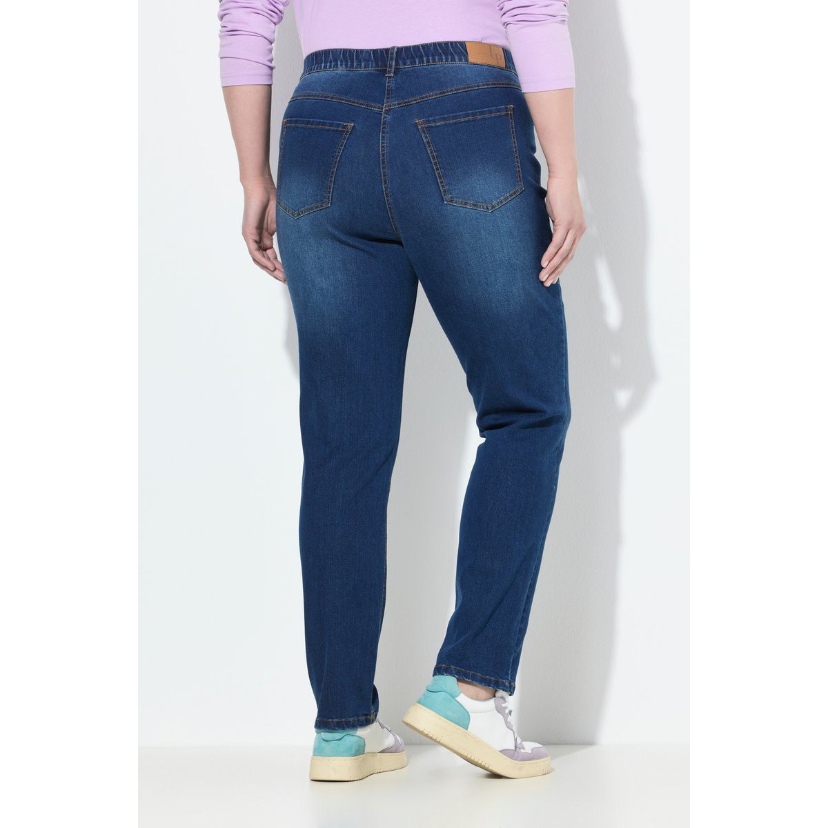 Jean Mia en denim stretch, taille confortable bleu jean, ULLA POPKEN