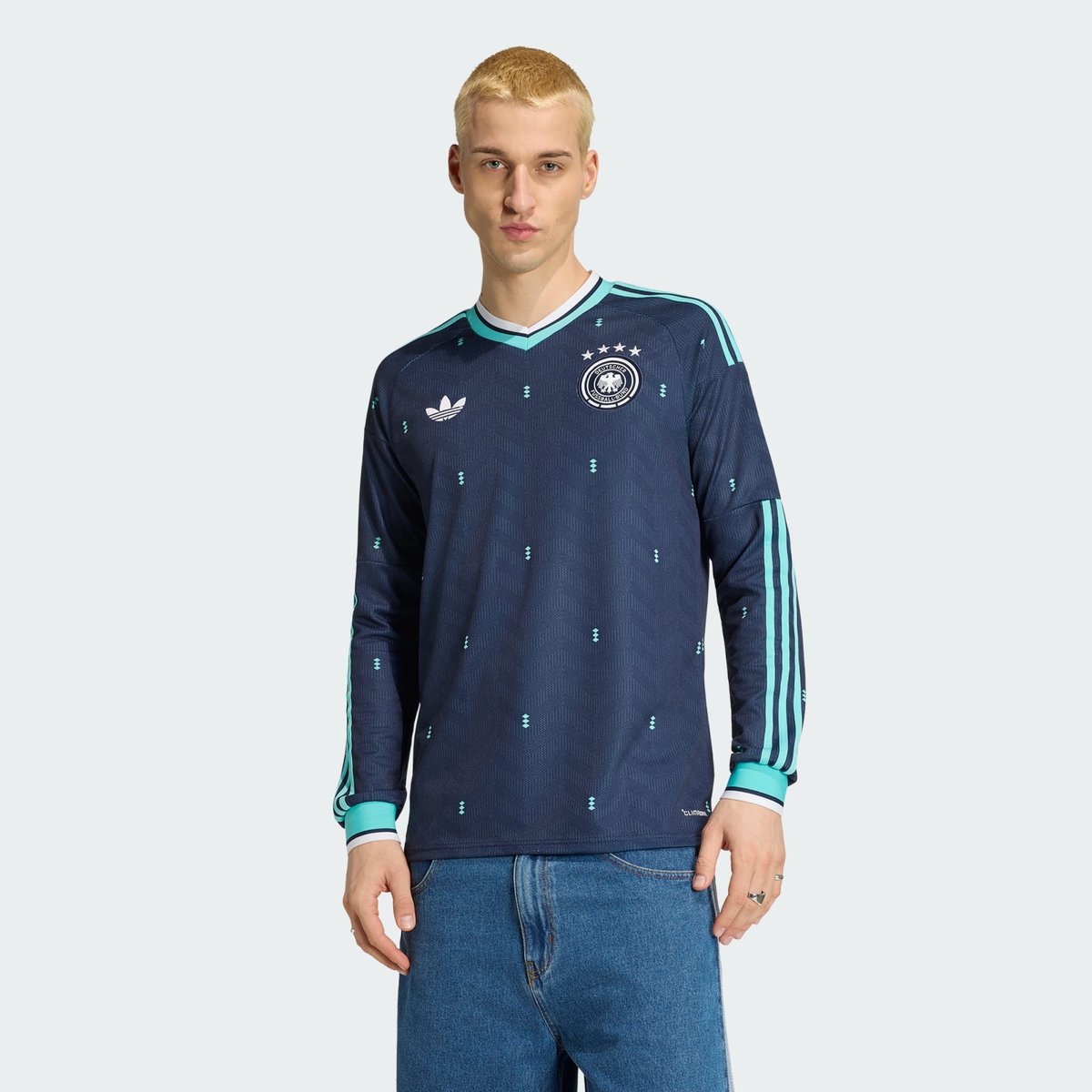 Maillot Manches Longues Extérieur Allemagne 26 Maillot Manches Longues Extérieur Allemagne 26 collegiate navy, adidas Performance