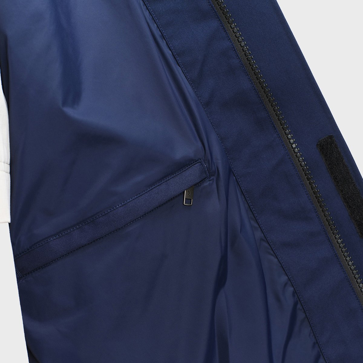 Parka imperméable à capuche amovible GORE-TEX bleu marine, AIGLE