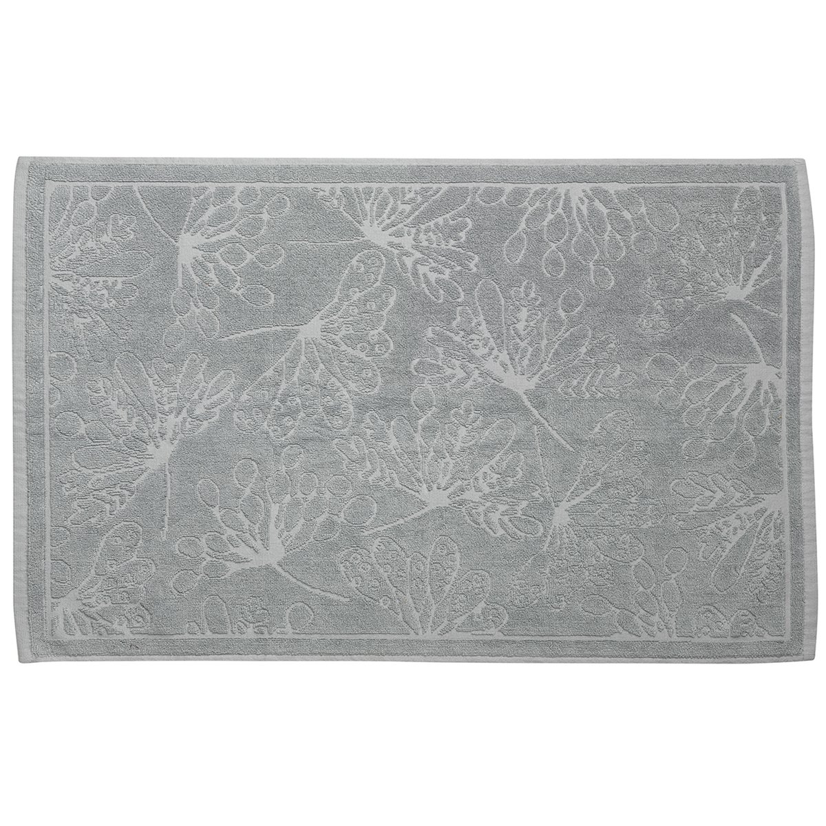 Tapis de bain en 100% coton gris clair, EDEN