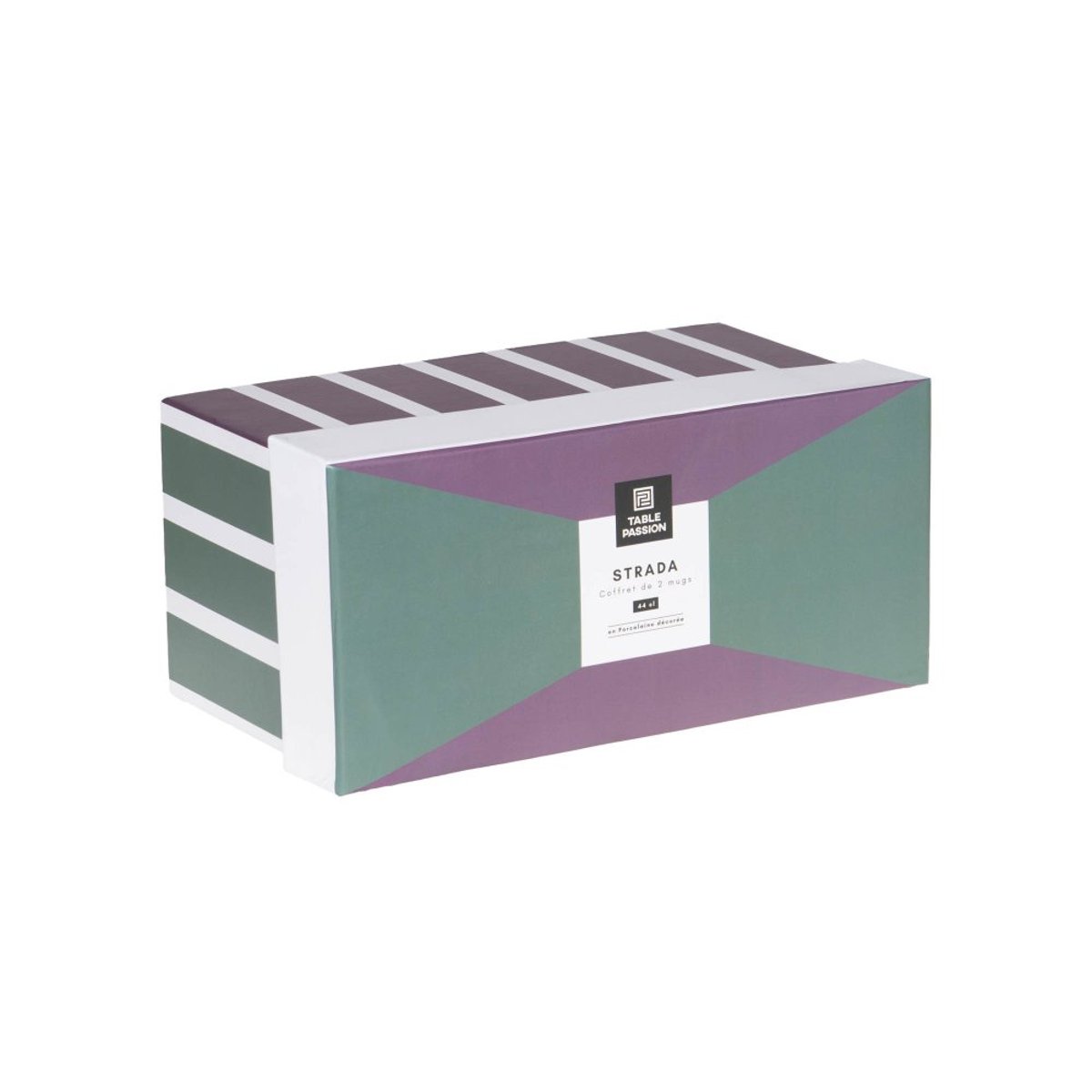 Coffret de 2 mugs Strada 44 cl - STRADA multicolore, TABLE PASSION