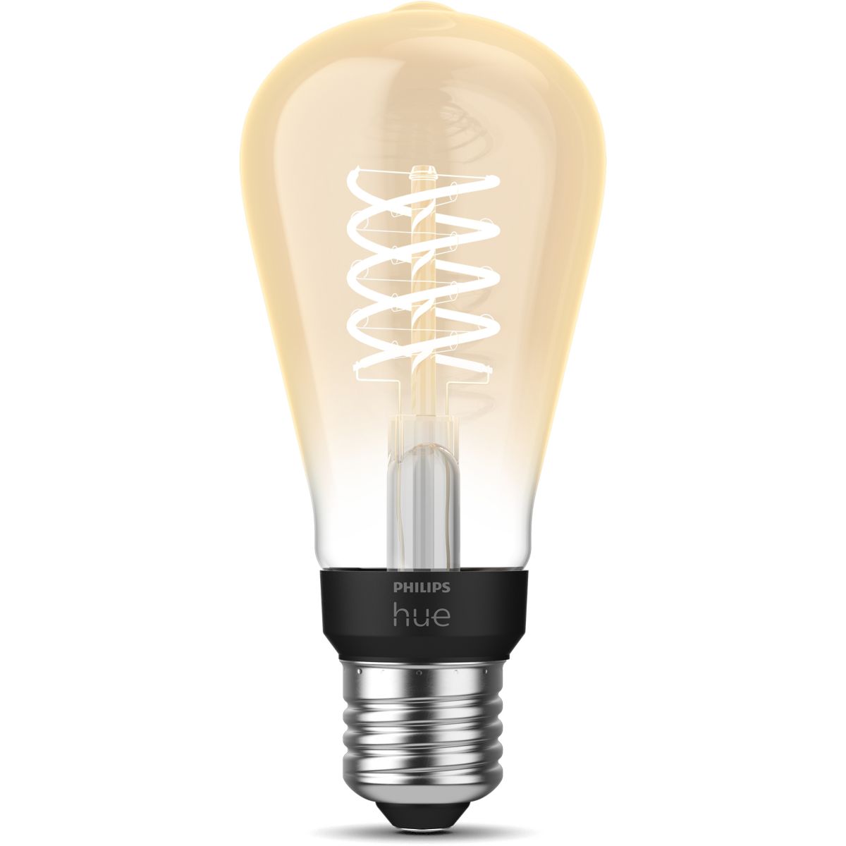 Ampoule LED connectée E27 White Filament Edison couleur unique, PHILIPS HUE