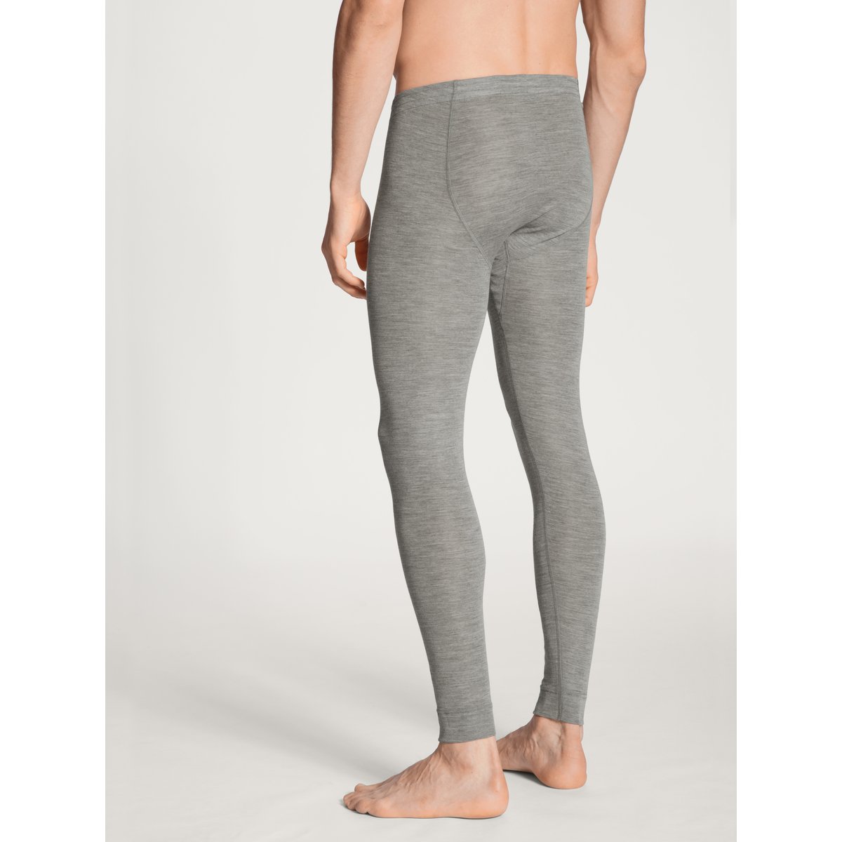 Pantalon Laine WOOL & SILK platin melé, CALIDA