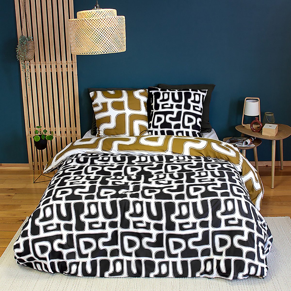 Parure imprimée housse de couette microfibre, Baka imprime, C DESIGN HOME TEXTILE