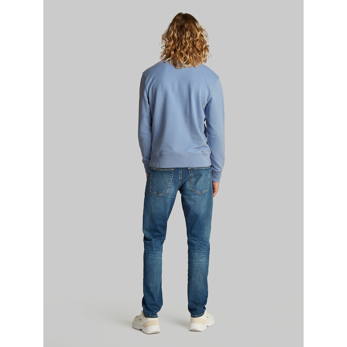 Sweater met ronde hals grijsblauw, CALVIN KLEIN JEANS
