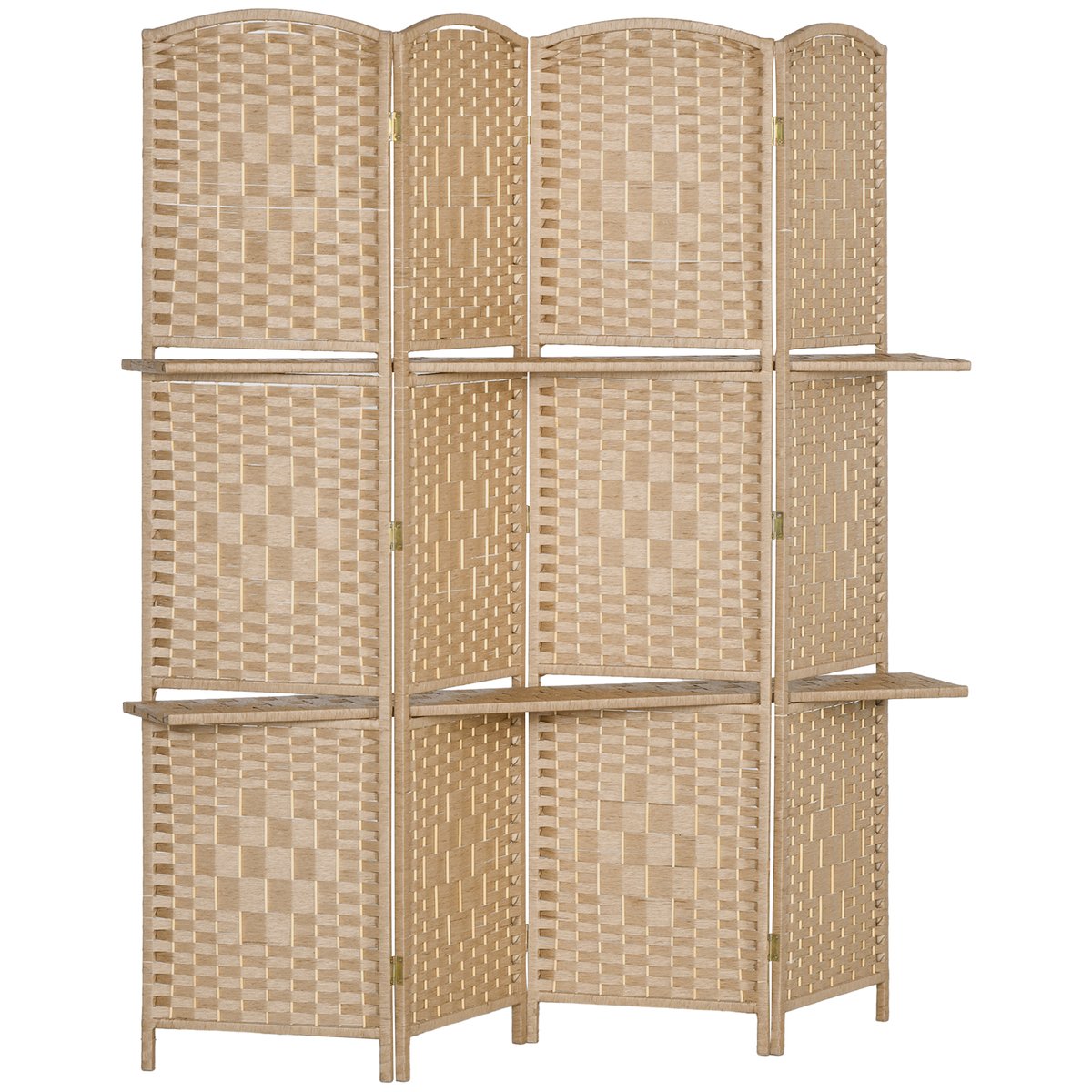 Cloison de séparation Fibre de papier Bois beige, HOMCOM
