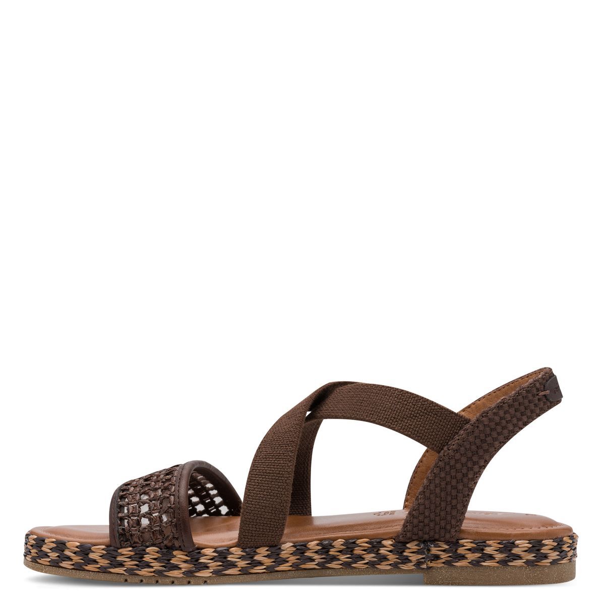 Sandale plate marron mocca, TAMARIS