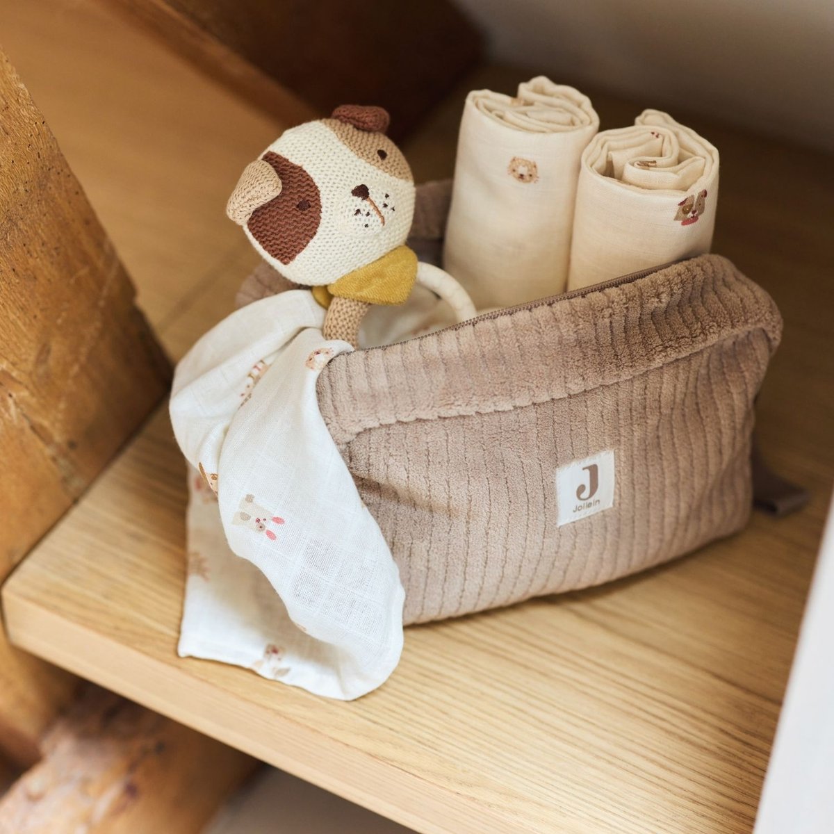 Trousse de toilette marron, JOLLEIN