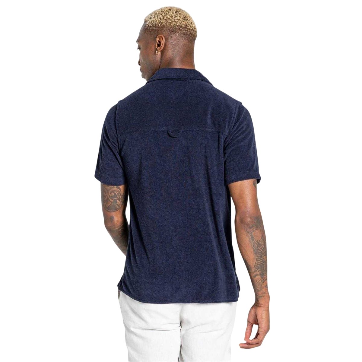 Chemise unie manches courtes bleu marine, CRAGHOPPERS