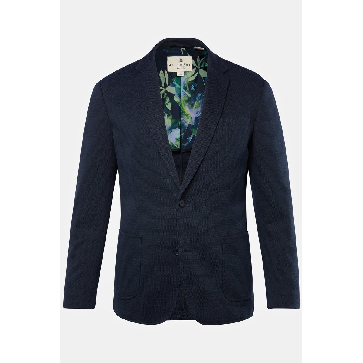 Veston en polyester recyclé certifié GRS bleu marine, JP1880