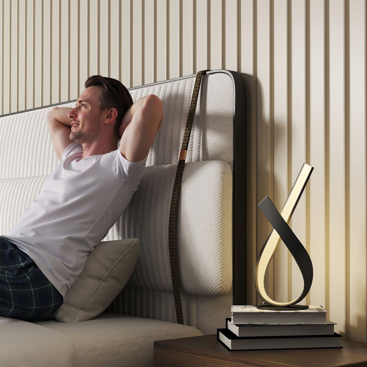 Lampe de table Aluminium Noir noir, HOMCOM