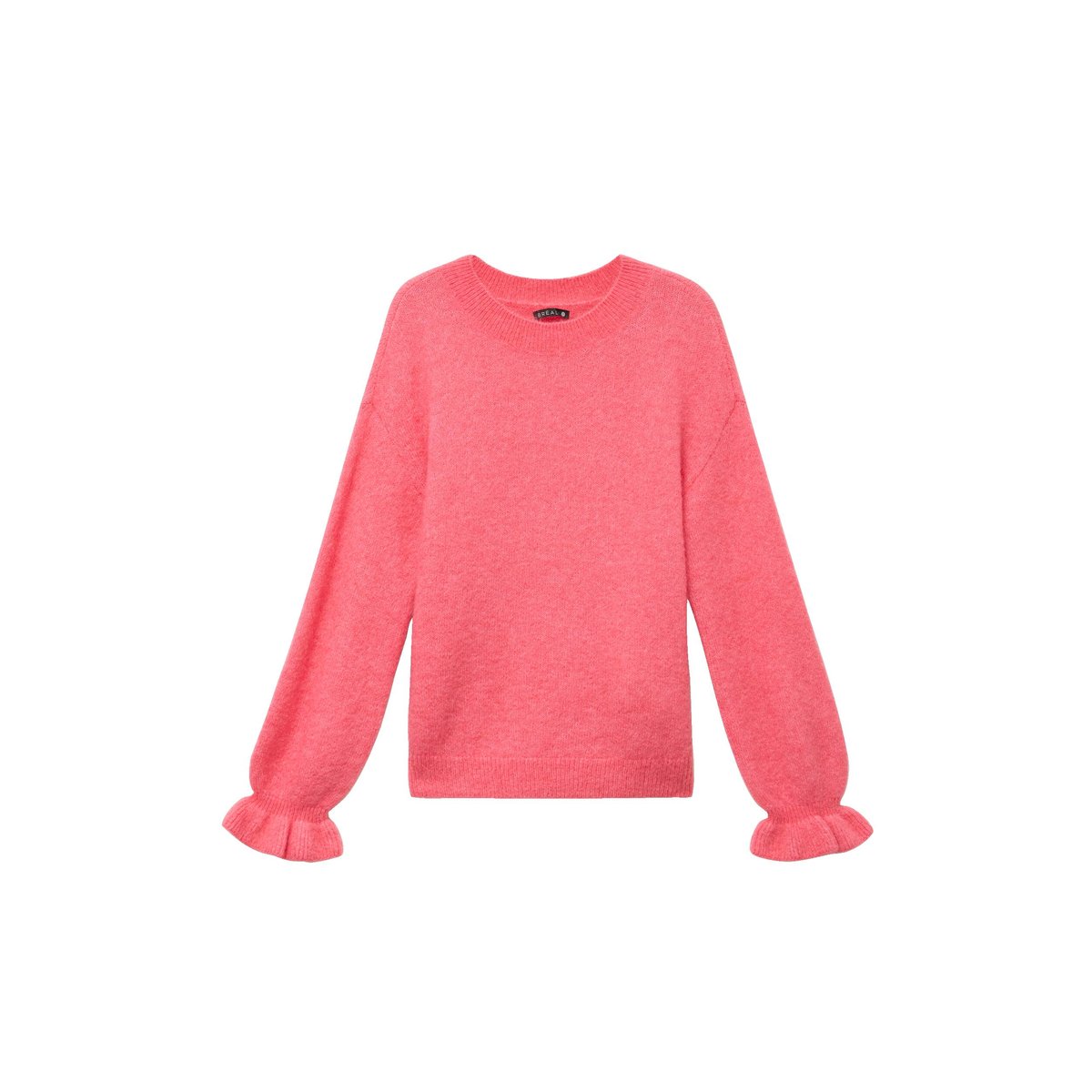 Pull col rond rose framboise, BREAL