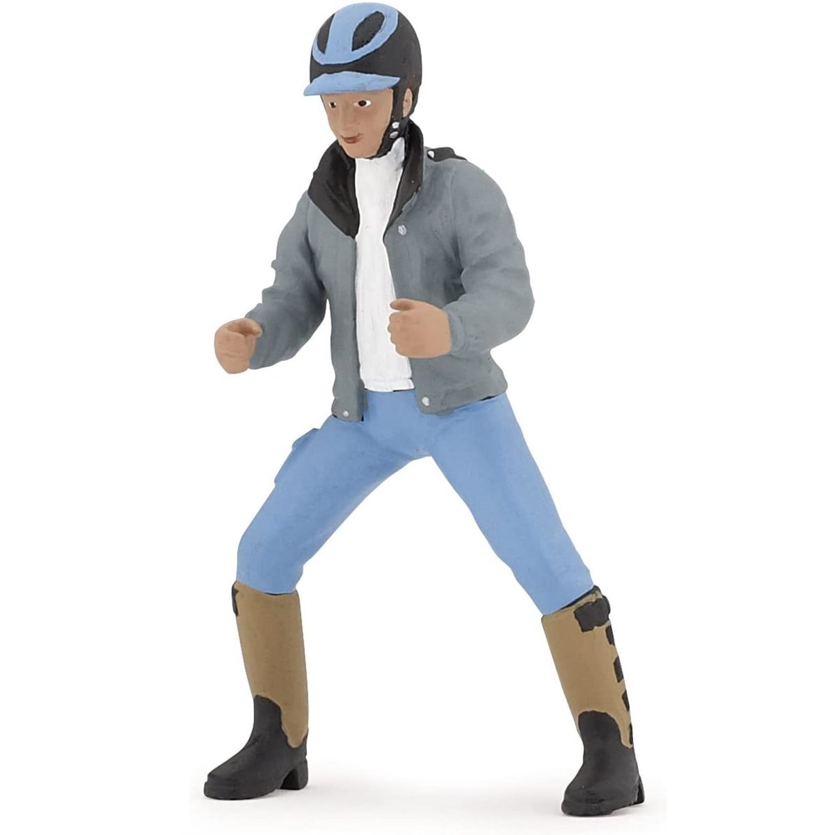 Figurine Jeune cavalier bleu, PAPO