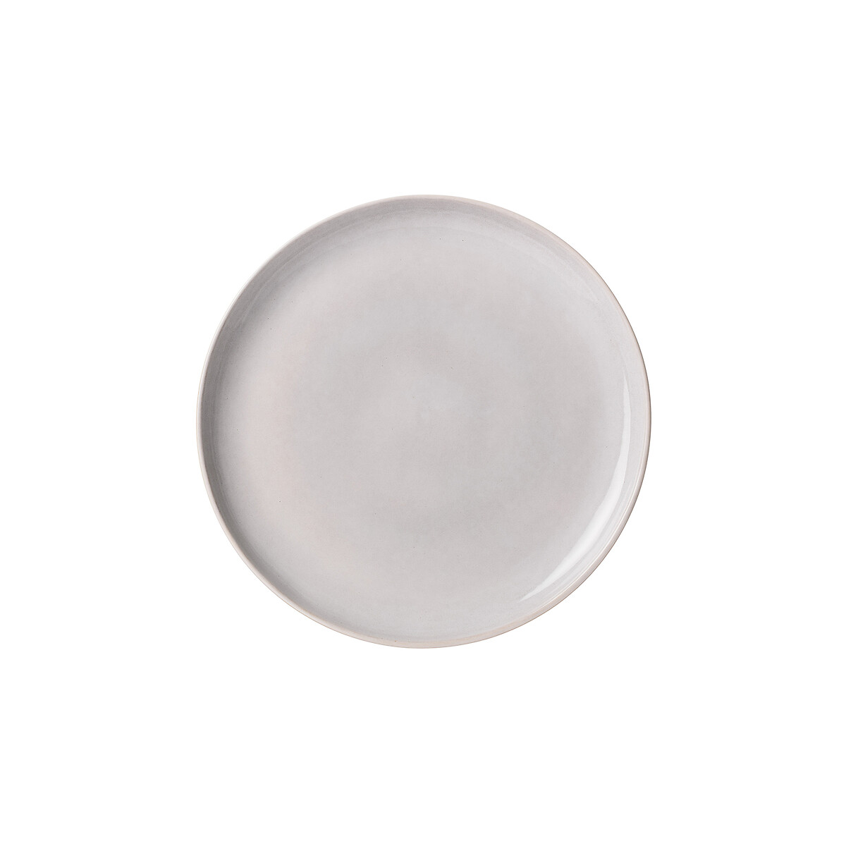 Lote de 4 pratos de rasos SVELTE, NOSSE CERAMIC cinza-claro, NOSSE CERAMIC