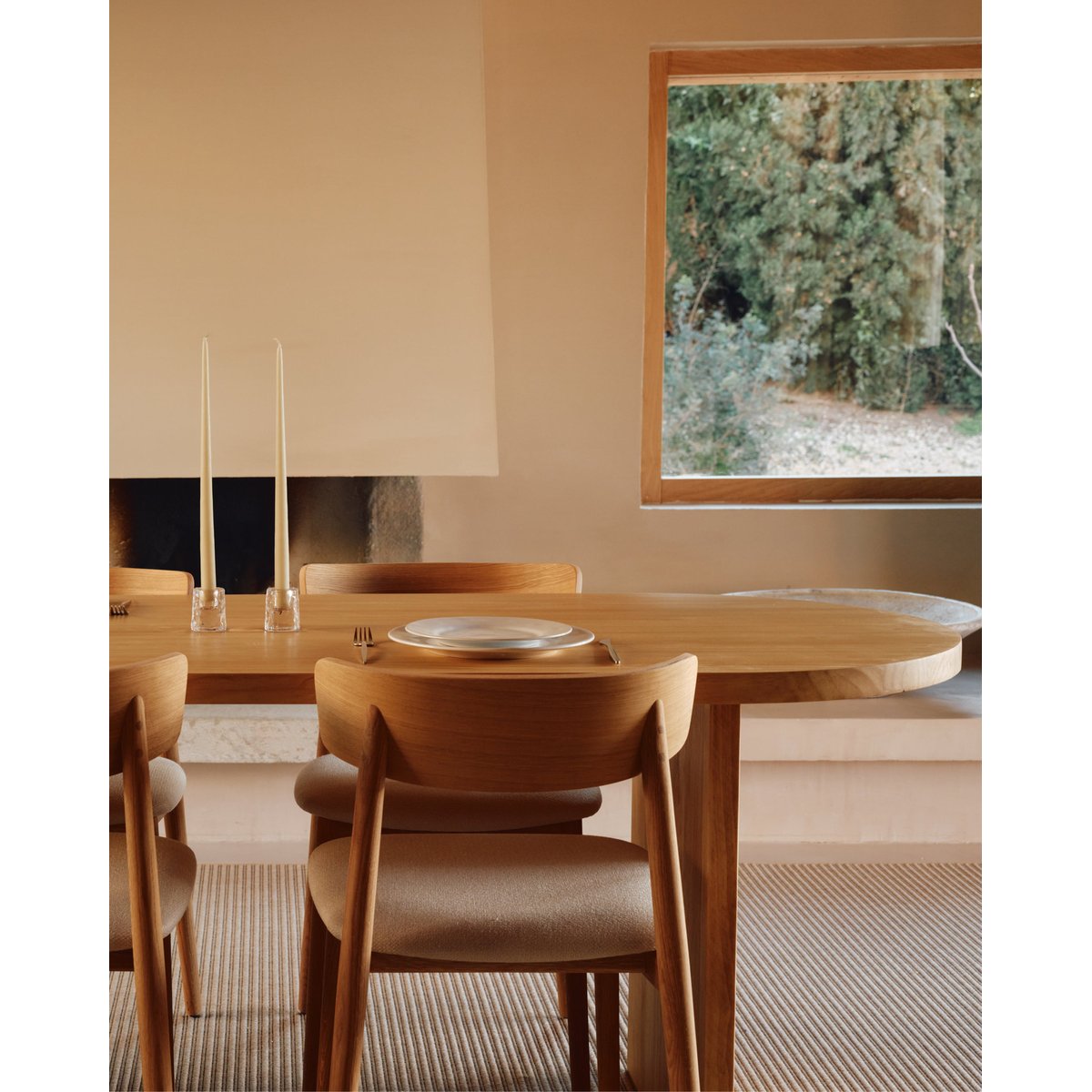 Table à manger ovale en bois 160 cm - ODELIA couleur unique, HANNUN