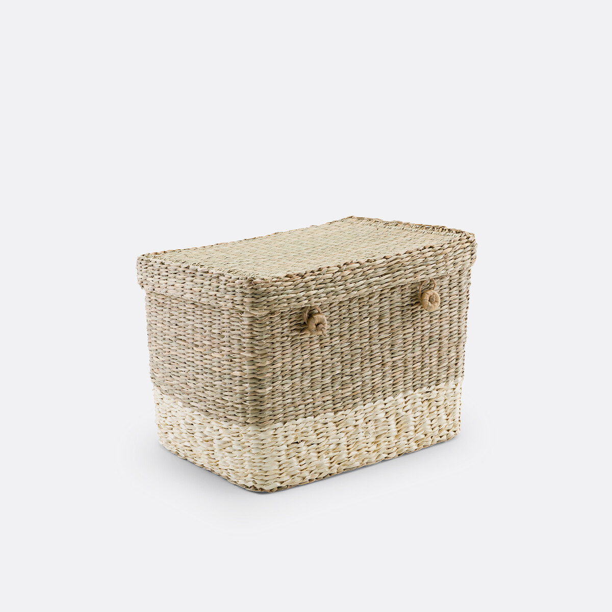 Set van 2 koffers in strogras, Fanero naturel, LA REDOUTE INTERIEURS
