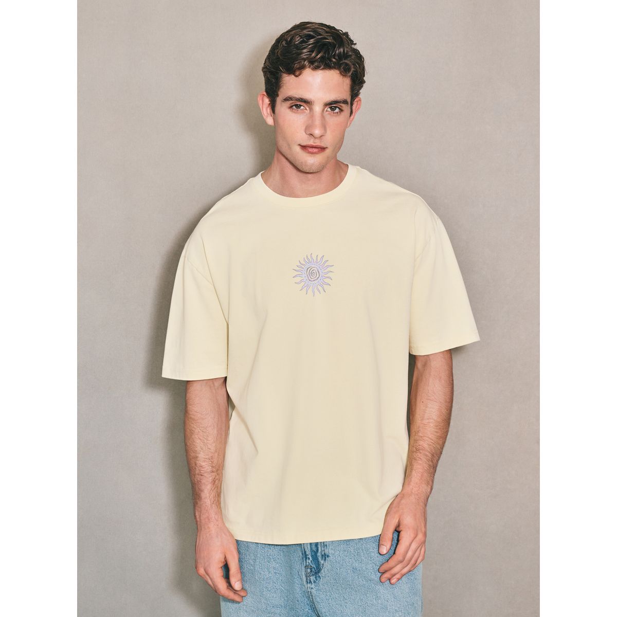 T-shirt graphique edit jaune, NEXT