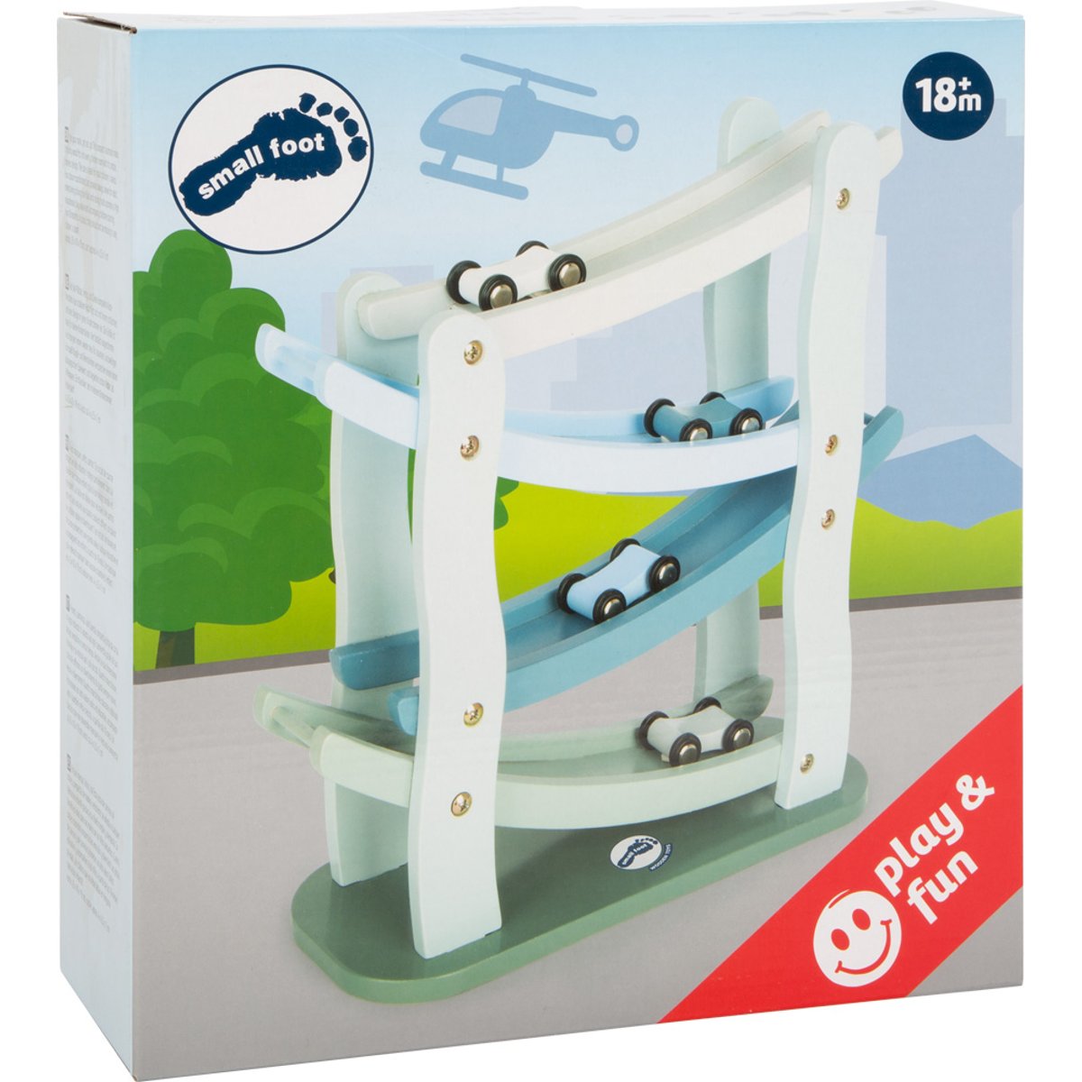 Circuit de course bleu beige, SMALL FOOT COMPANY