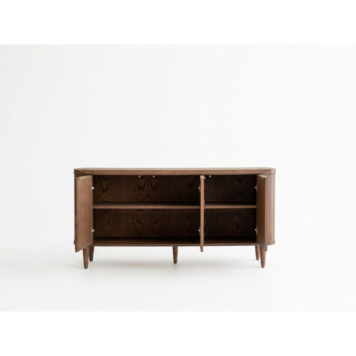 Buffet bas en 3 portes 179 cm, MAZARGUES marron foncé, BOBOCHIC