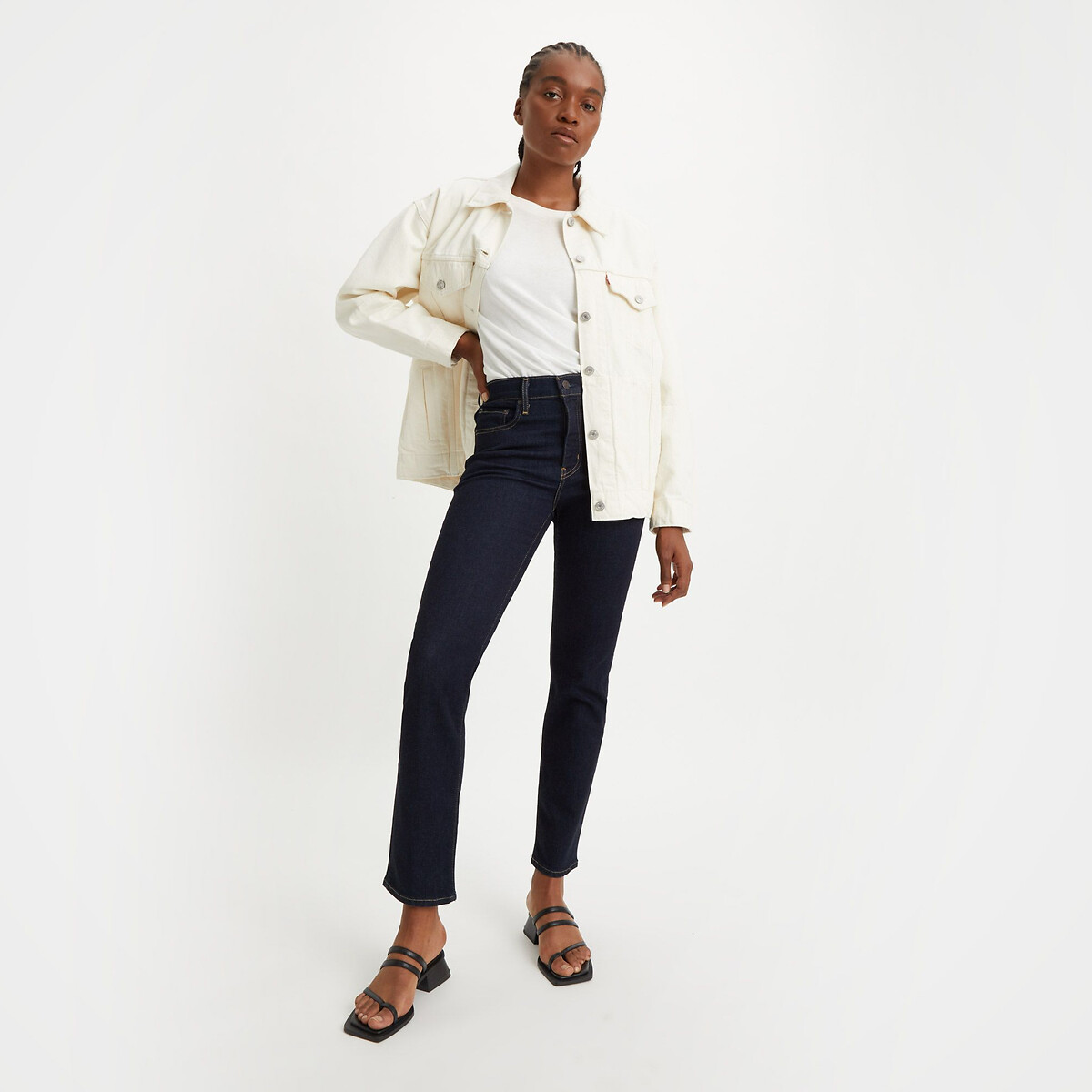 Jeans 724 High Rise Straight blue wave rinse, LEVI'S