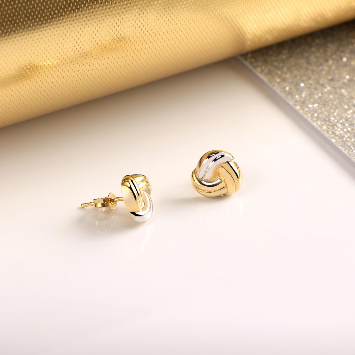 Boucles D'oreilles En Or Jaune 750 Classic or jaune, BLUESPIRIT