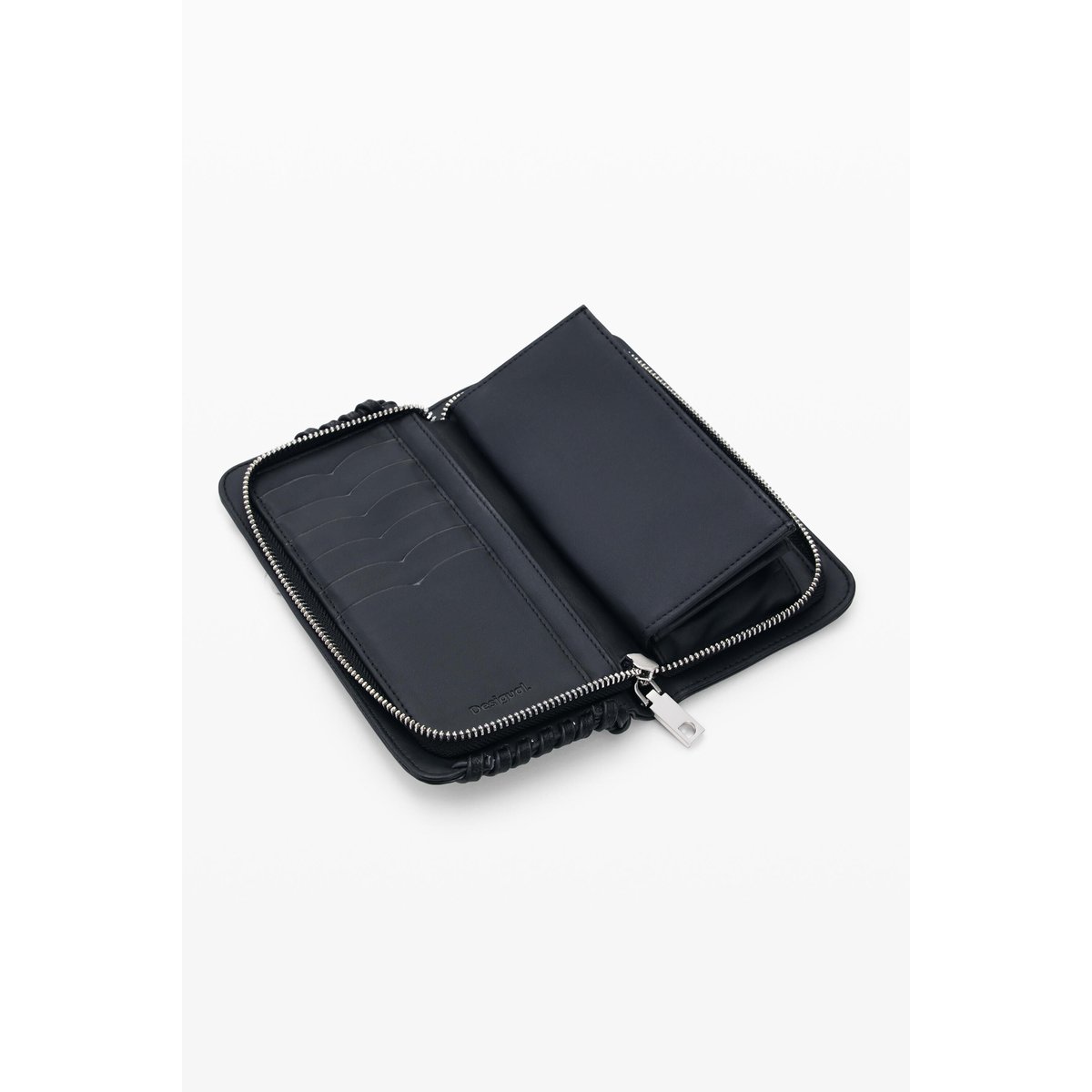 Portefeuille moyen logo noir, DESIGUAL