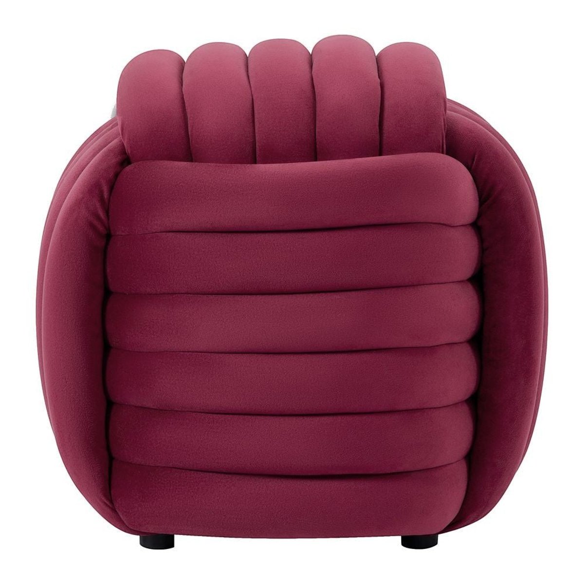 Pouf noeud velours bordeaux, ZAGO