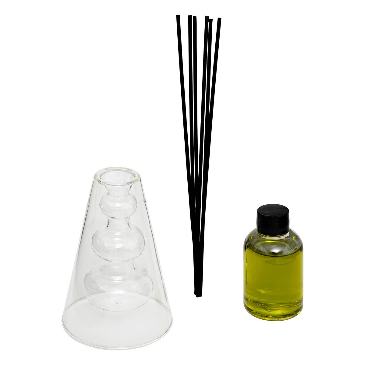 Diffuseur de parfum Twisted Lime 100 ml verre figue, ATMOSPHERA